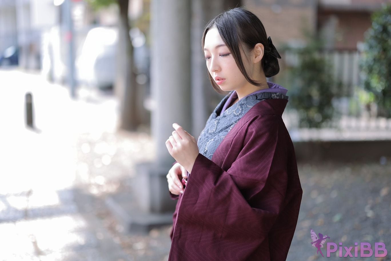Japanese Idol Moka Hukuda Fukuda circle of The beautiful proprietress a small restaurant showed it only to me regular customer. face the night... PixiBB.COM 002