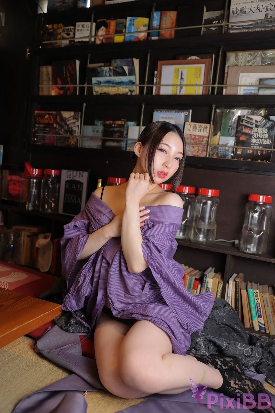 Japanese Idol Moka Hukuda Fukuda circle of The beautiful proprietress a small restaurant showed it only to me regular customer. face the night... PixiBB.COM 006