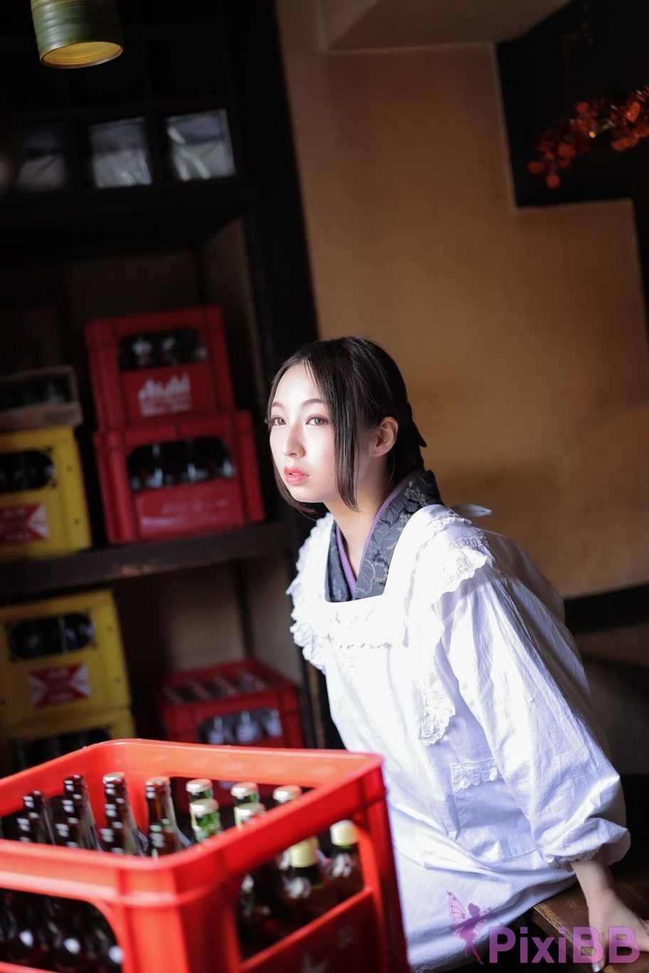 Japanese Idol Moka Hukuda Fukuda circle of The beautiful proprietress a small restaurant showed it only to me regular customer. face the night... PixiBB.COM 056