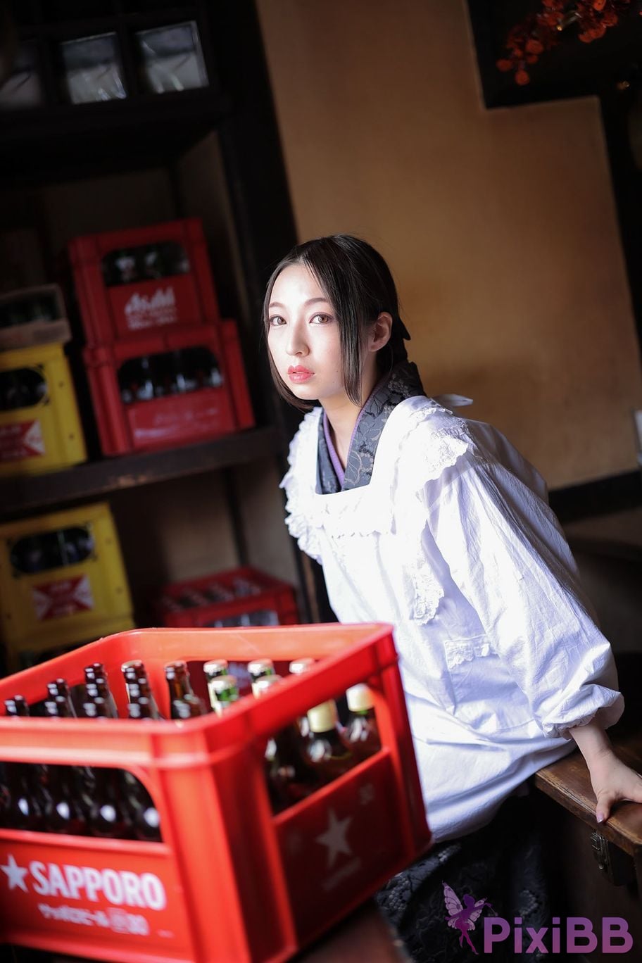 Japanese Idol Moka Hukuda Fukuda circle of The beautiful proprietress a small restaurant showed it only to me regular customer. face the night... PixiBB.COM 057