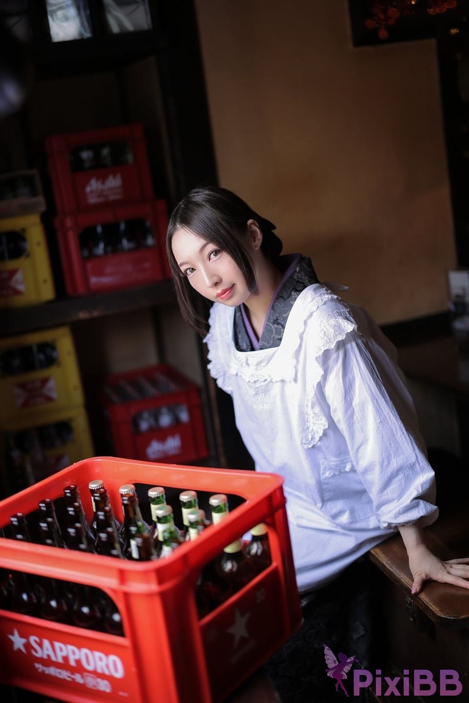 Japanese Idol Moka Hukuda Fukuda circle of The beautiful proprietress a small restaurant showed it only to me regular customer. face the night... PixiBB.COM 058