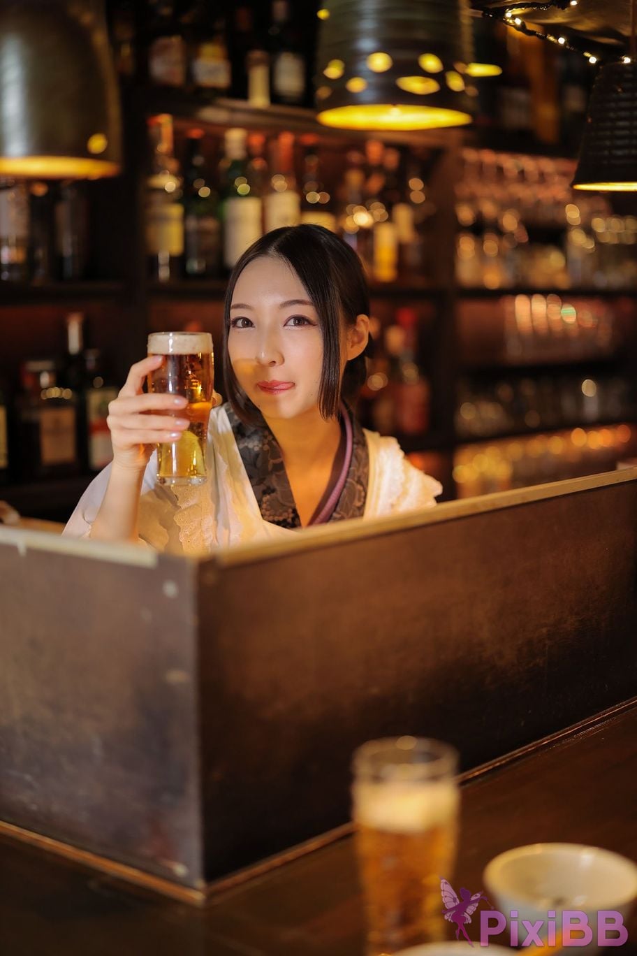 Japanese Idol Moka Hukuda Fukuda circle of The beautiful proprietress a small restaurant showed it only to me regular customer. face the night... PixiBB.COM 066