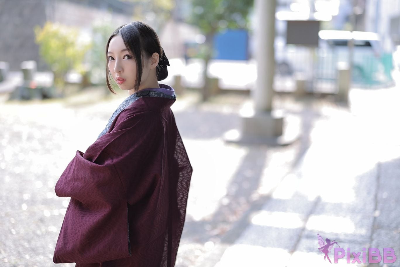 Japanese Idol Moka Hukuda Fukuda circle of The beautiful proprietress a small restaurant showed it only to me regular customer. face the night... PixiBB.COM 074