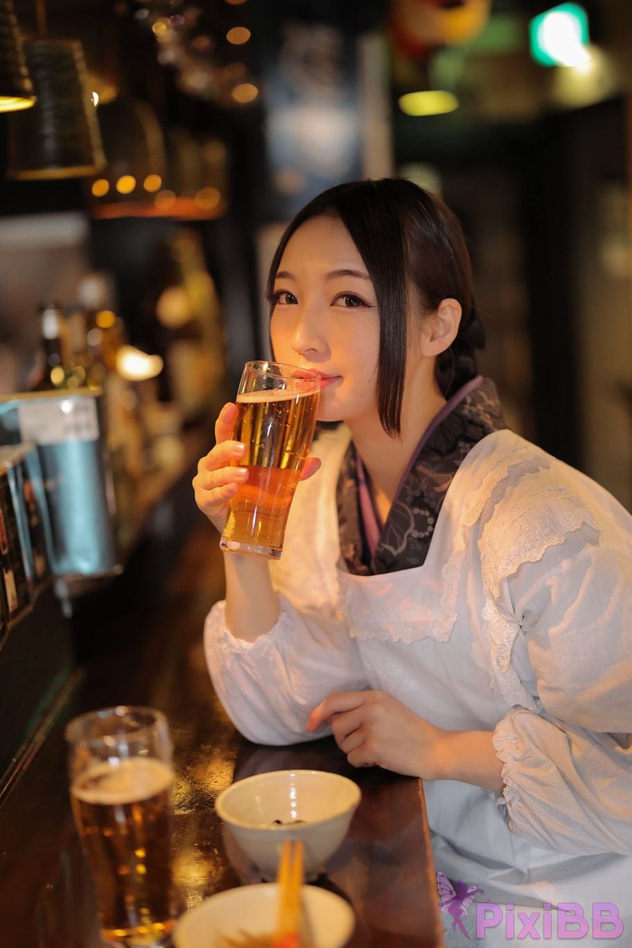 Japanese Idol Moka Hukuda Fukuda circle of The beautiful proprietress a small restaurant showed it only to me regular customer. face the night... PixiBB.COM 081