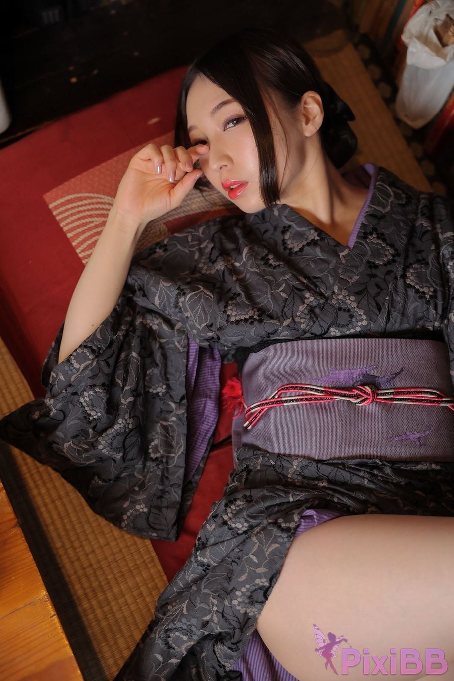 Japanese Idol Moka Hukuda Fukuda circle of The beautiful proprietress a small restaurant showed it only to me regular customer. face the night... PixiBB.COM 109