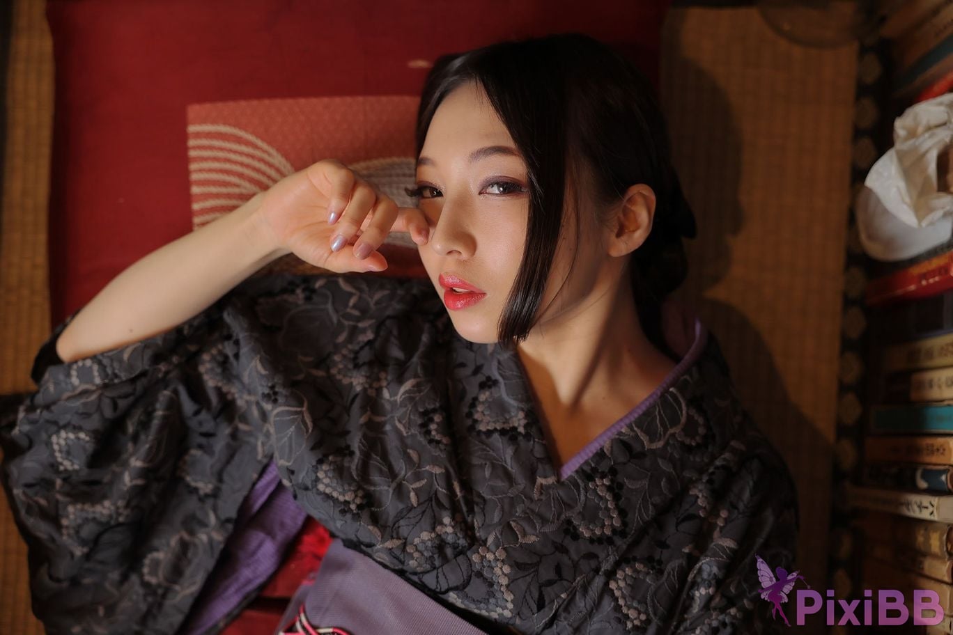 Japanese Idol Moka Hukuda Fukuda circle of The beautiful proprietress a small restaurant showed it only to me regular customer. face the night... PixiBB.COM 111