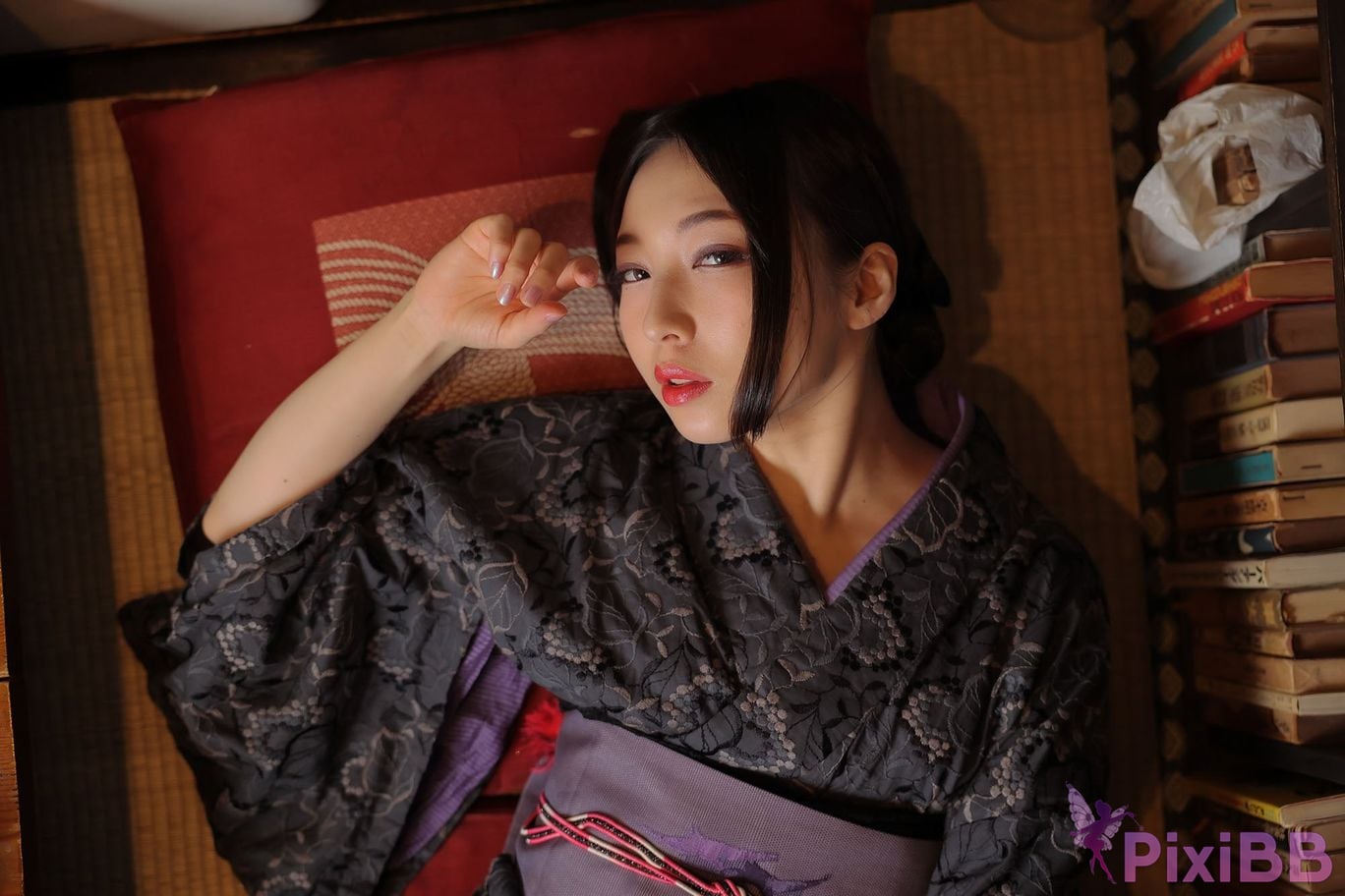 Japanese Idol Moka Hukuda Fukuda circle of The beautiful proprietress a small restaurant showed it only to me regular customer. face the night... PixiBB.COM 112