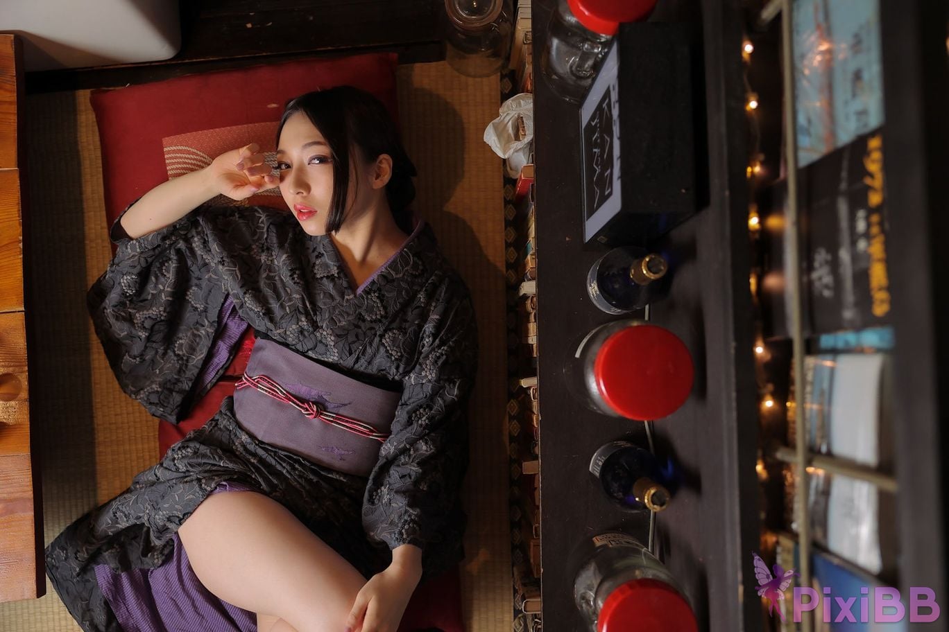 Japanese Idol Moka Hukuda Fukuda circle of The beautiful proprietress a small restaurant showed it only to me regular customer. face the night... PixiBB.COM 116