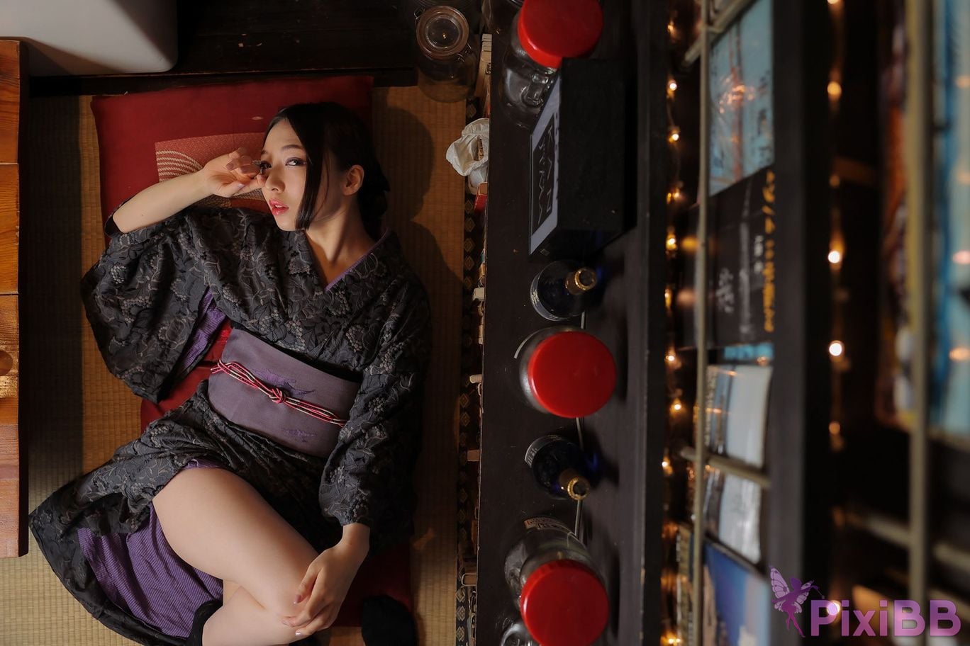 Japanese Idol Moka Hukuda Fukuda circle of The beautiful proprietress a small restaurant showed it only to me regular customer. face the night... PixiBB.COM 117
