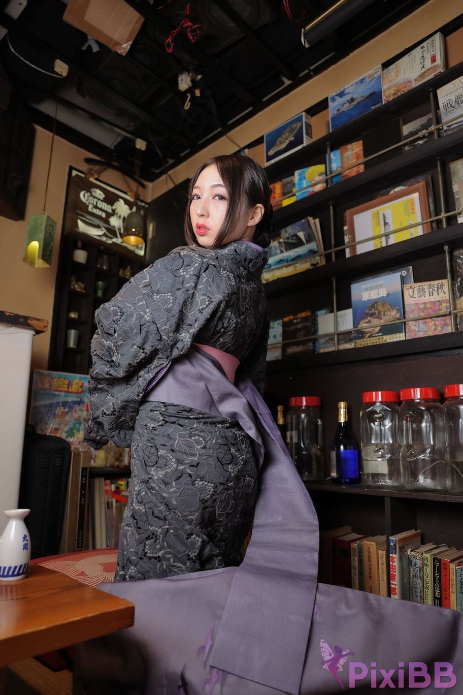 Japanese Idol Moka Hukuda Fukuda circle of The beautiful proprietress a small restaurant showed it only to me regular customer. face the night... PixiBB.COM 123
