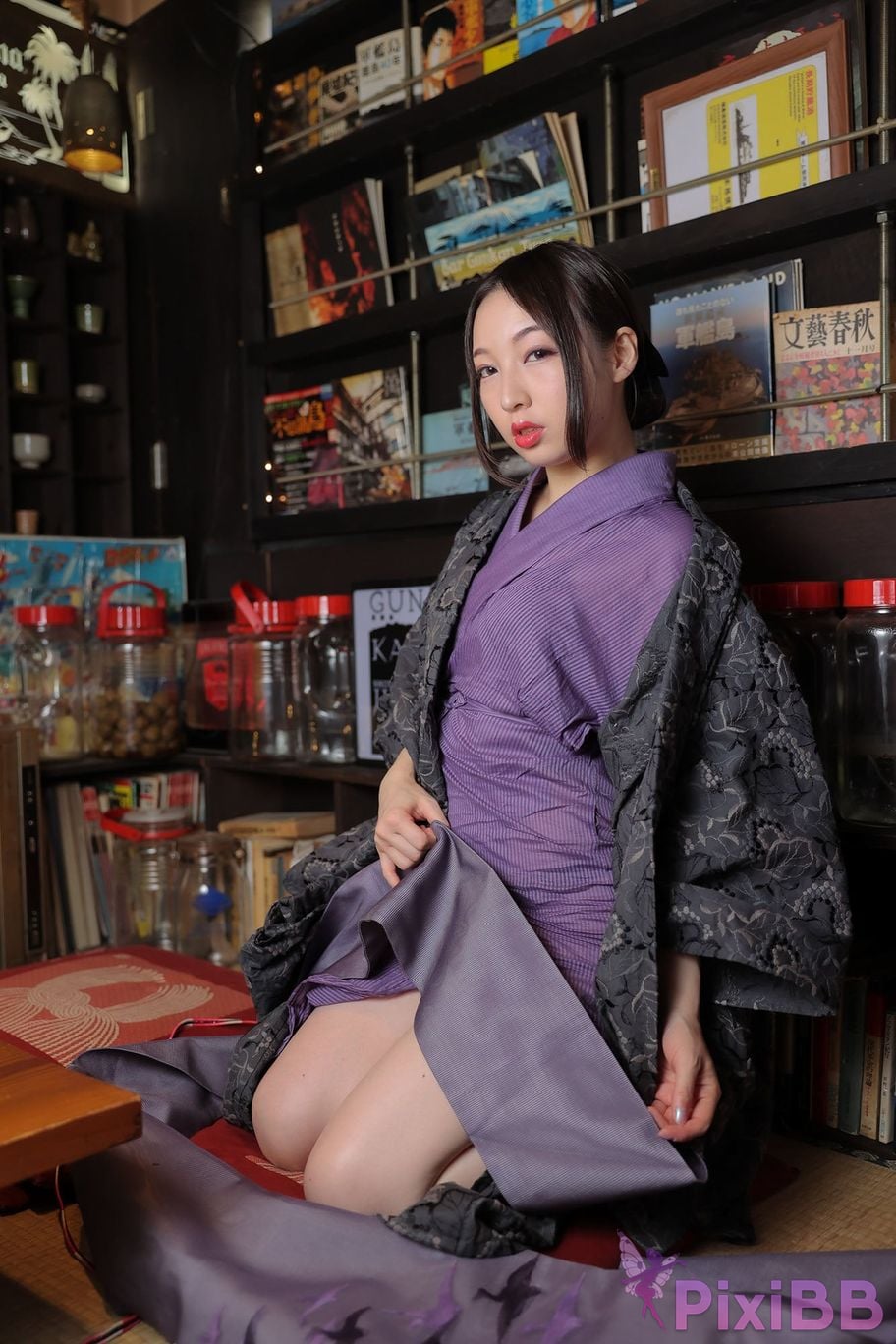 Japanese Idol Moka Hukuda Fukuda circle of The beautiful proprietress a small restaurant showed it only to me regular customer. face the night... PixiBB.COM 125