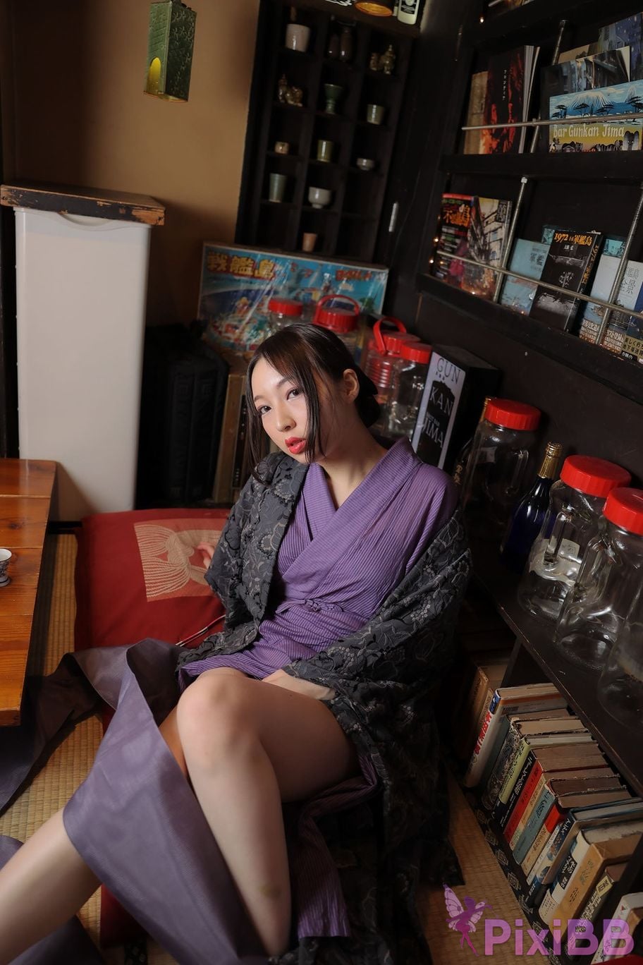 Japanese Idol Moka Hukuda Fukuda circle of The beautiful proprietress a small restaurant showed it only to me regular customer. face the night... PixiBB.COM 126