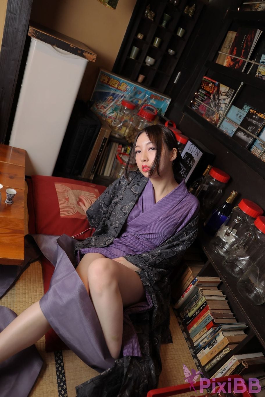 Japanese Idol Moka Hukuda Fukuda circle of The beautiful proprietress a small restaurant showed it only to me regular customer. face the night... PixiBB.COM 127
