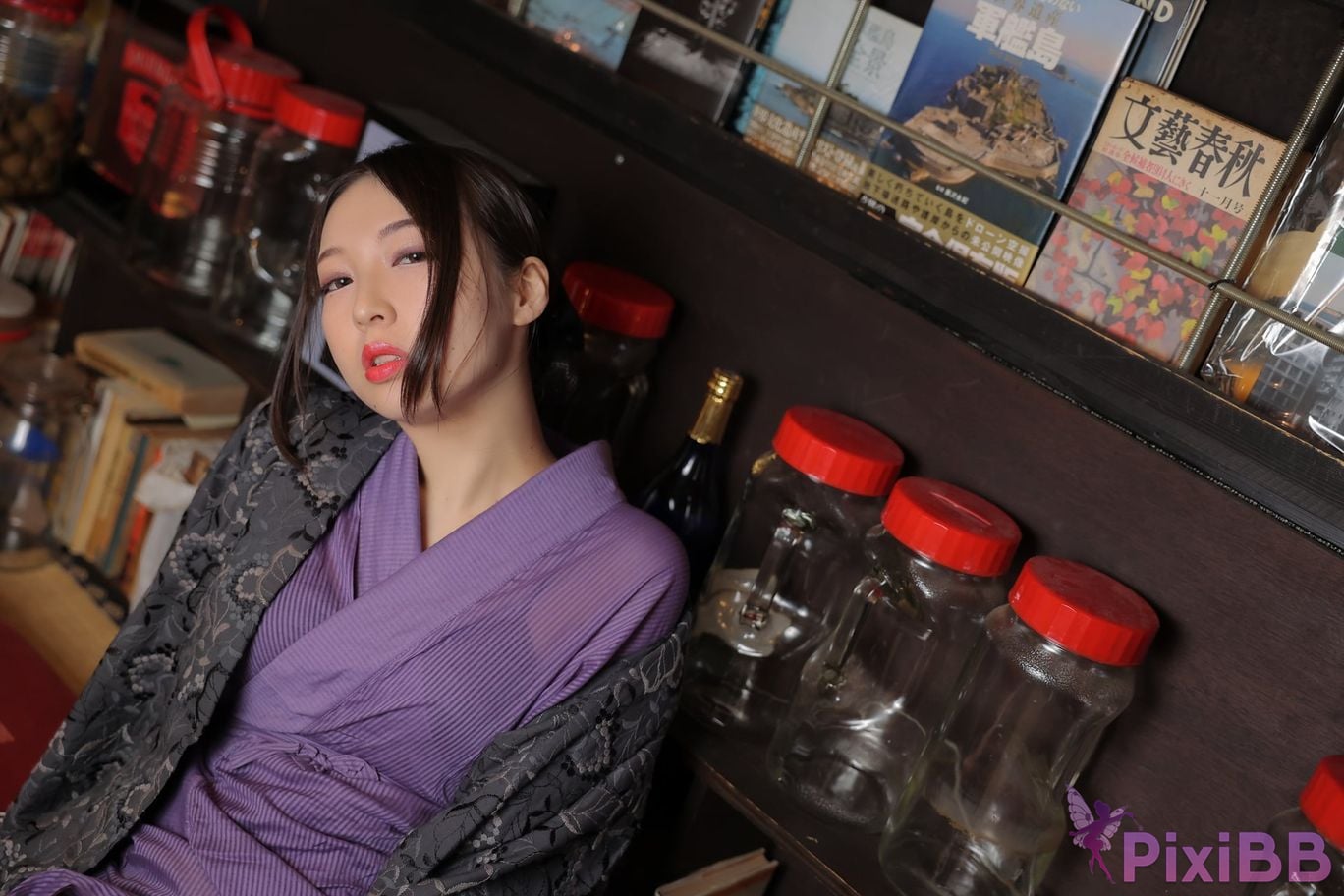 Japanese Idol Moka Hukuda Fukuda circle of The beautiful proprietress a small restaurant showed it only to me regular customer. face the night... PixiBB.COM 131