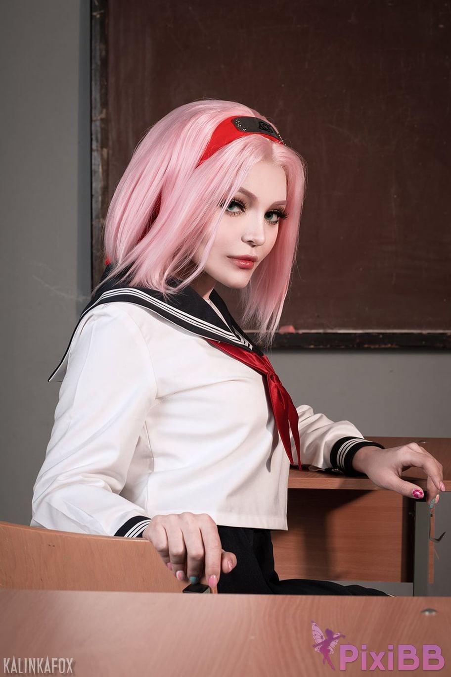 Kalinka Fox Sakura JK Uniform PixiBB.COM 11