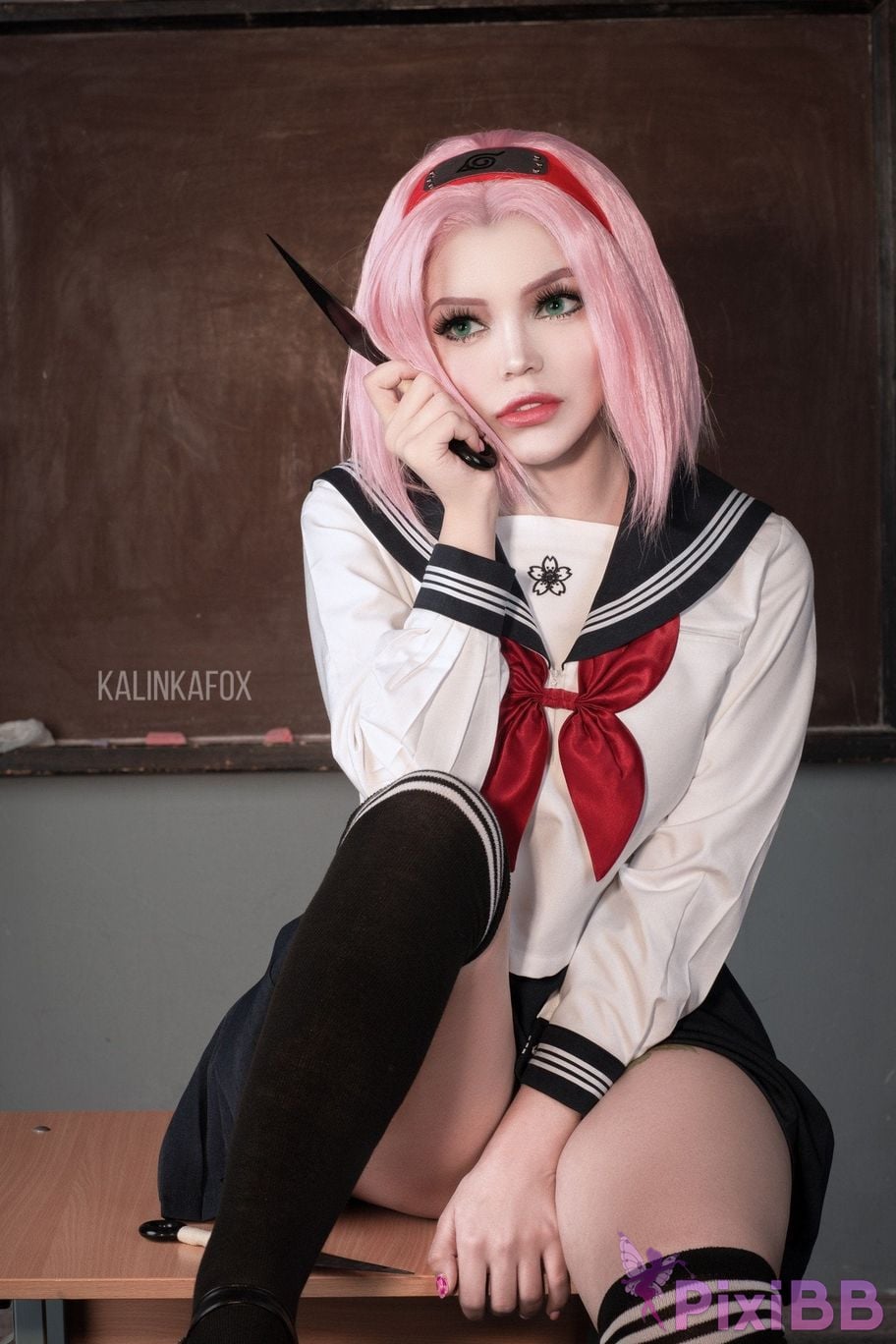 Kalinka Fox Sakura JK Uniform PixiBB.COM 13