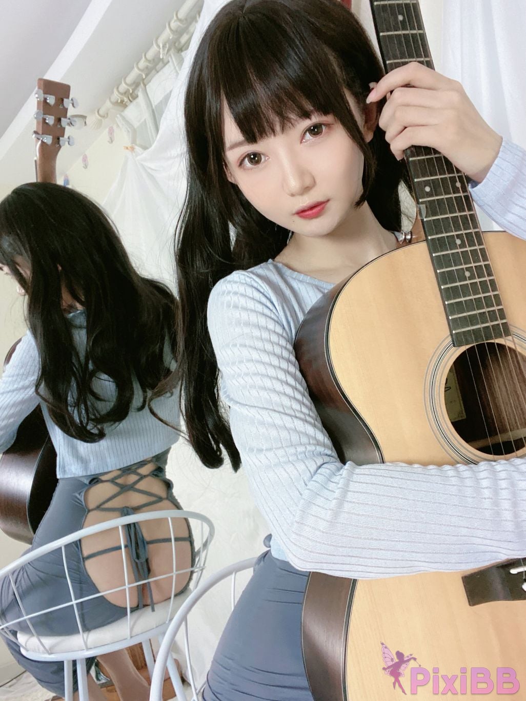 Cosplay 51 sauce Guitar sister PixiBB.COM 013