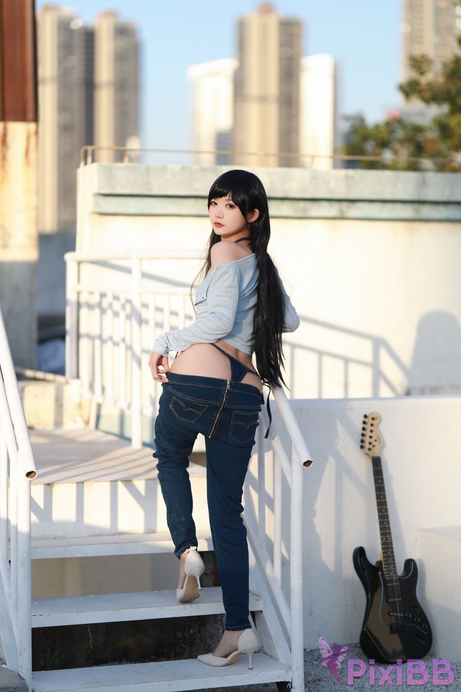 Cosplay 51 sauce Guitar Jeans PixiBB.COM 002