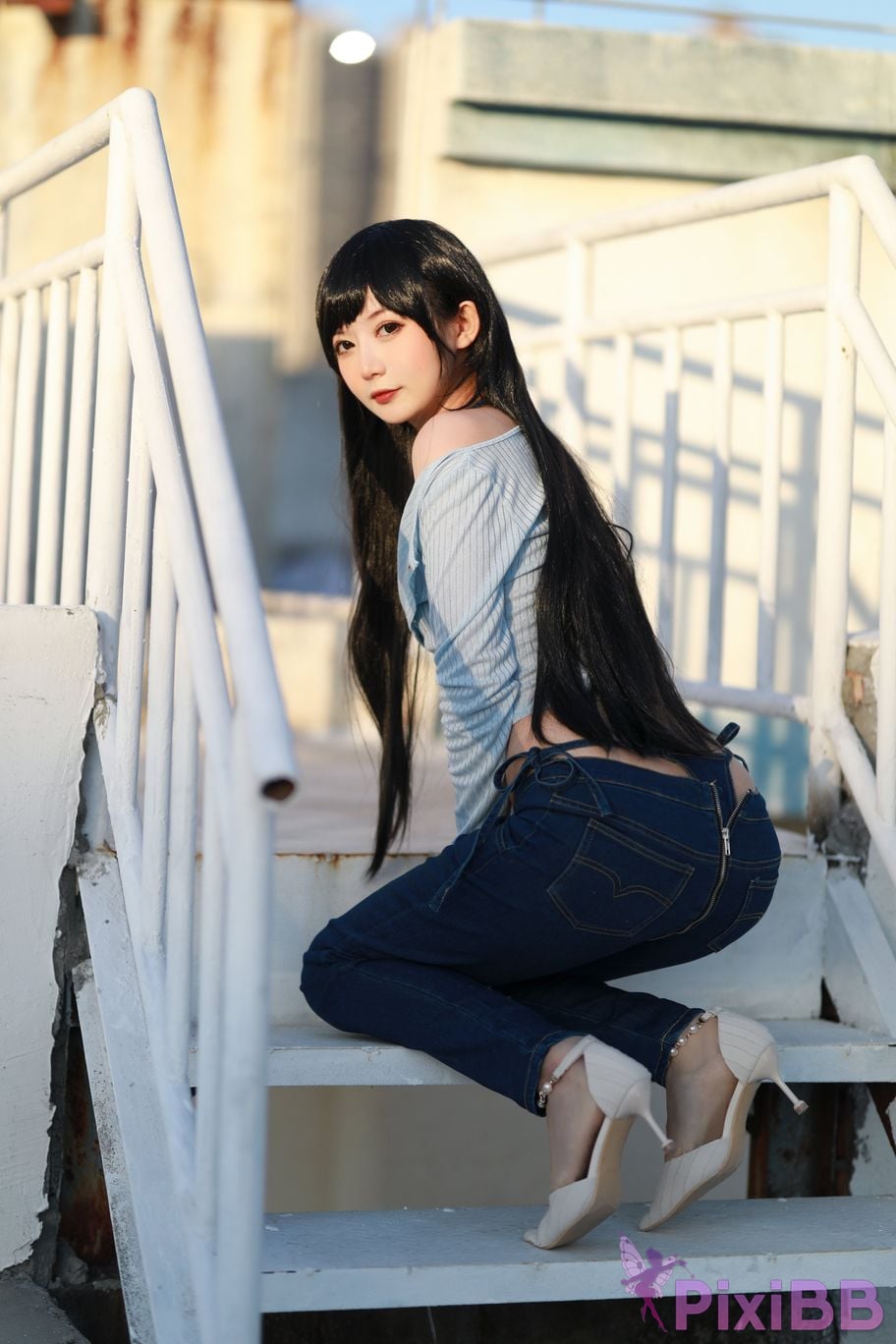Cosplay 51 sauce Guitar Jeans PixiBB.COM 004