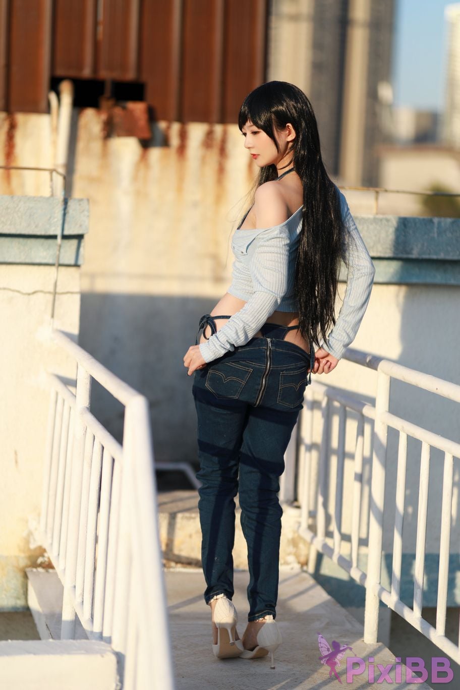 Cosplay 51 sauce Guitar Jeans PixiBB.COM 005