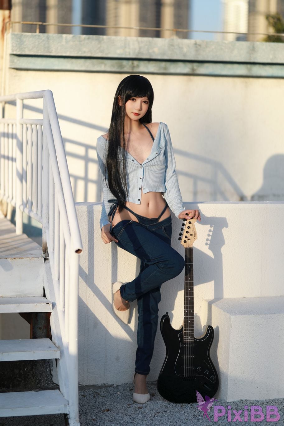 Cosplay 51 sauce Guitar Jeans PixiBB.COM 006