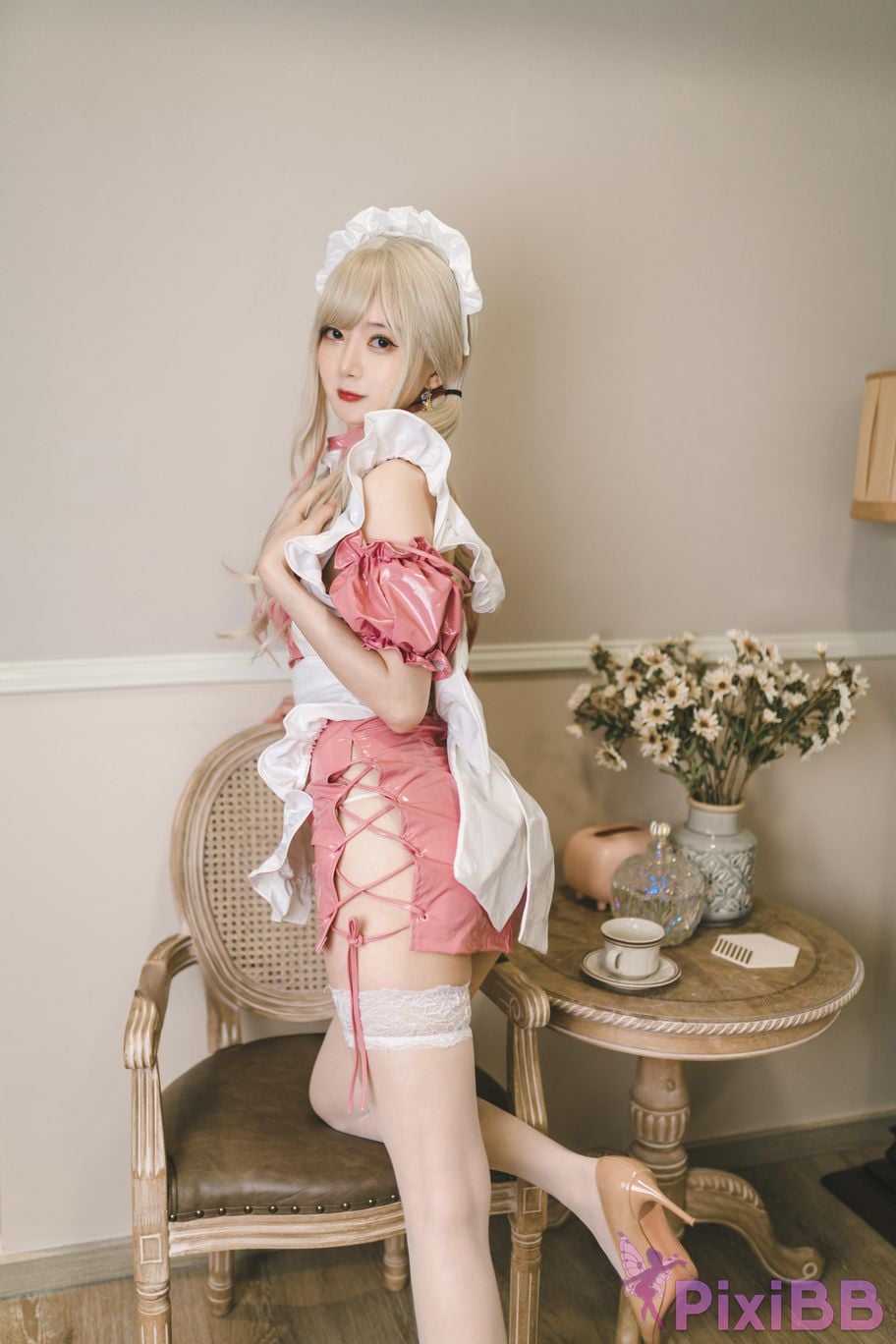 Cosplayer 51 Sauce cute maid PixiBB.COM 008