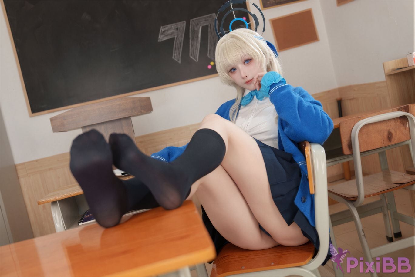 Cosplayer KANEKO Ka meow rioko Liangliangzi Double azure file TC PixiBB.COM 023