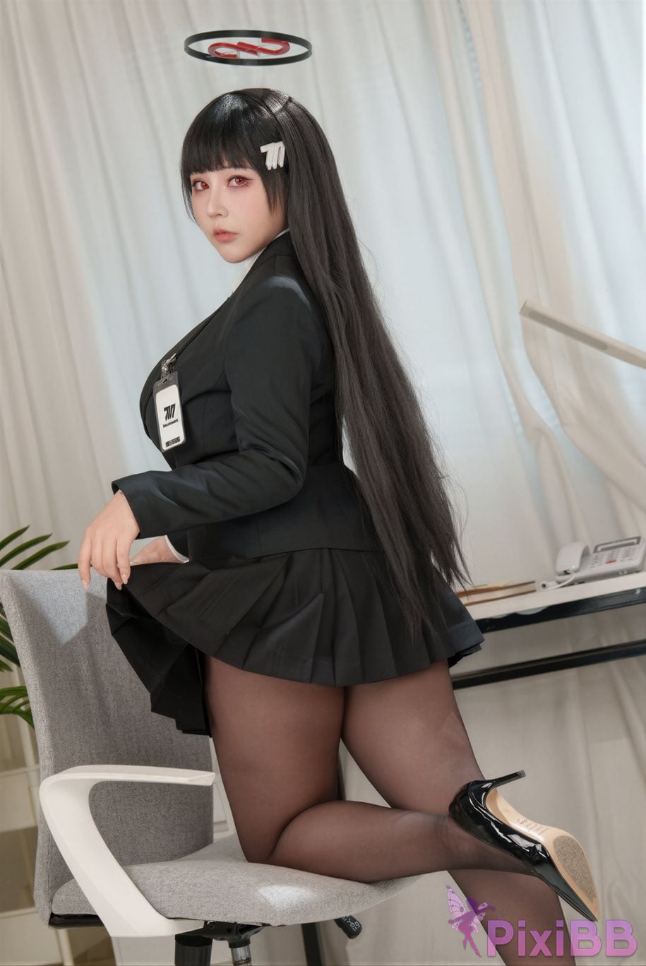 Cosplayer KANEKO Ka meow rioko Liangliangzi Double azure file TC PixiBB.COM 027