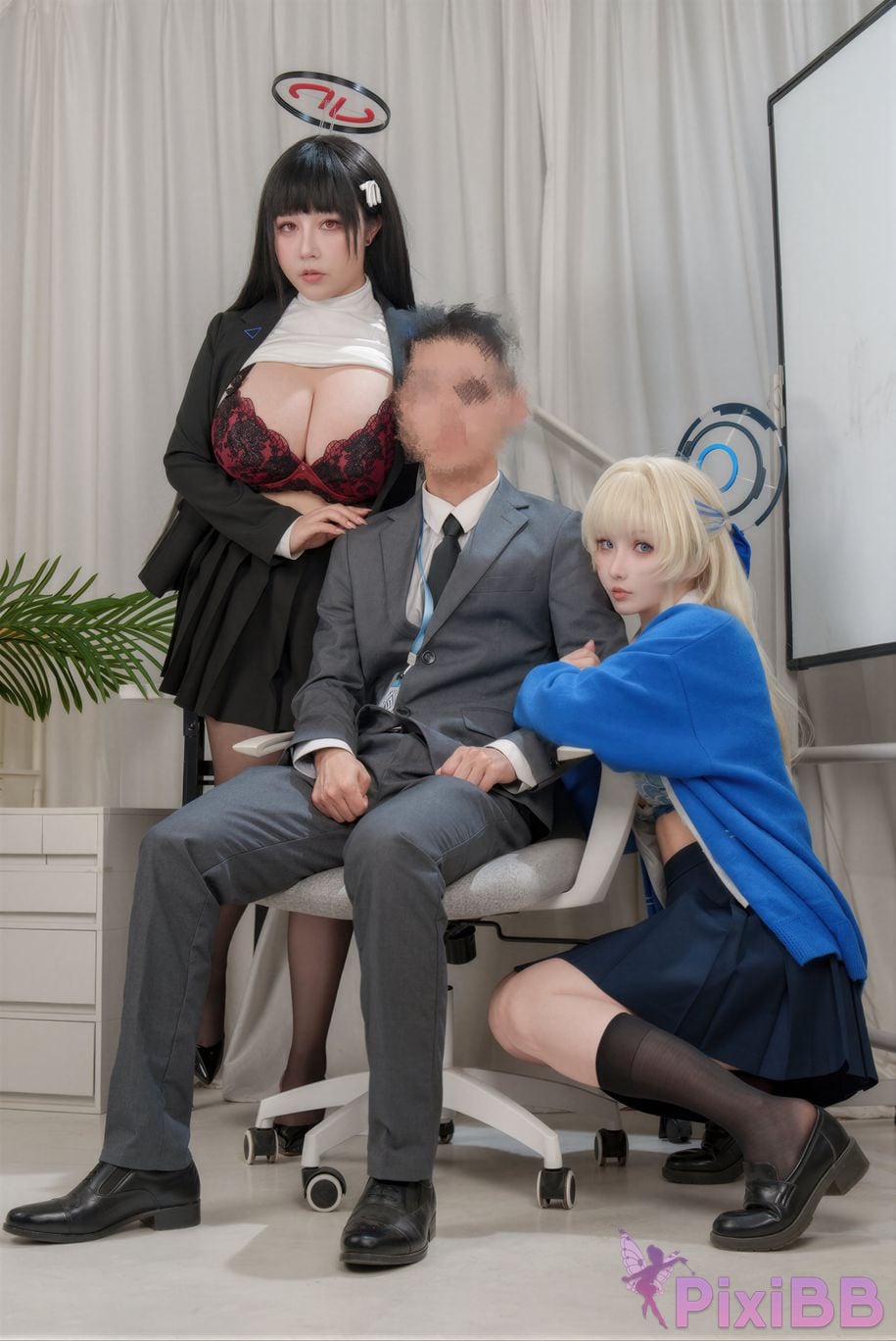 Cosplayer KANEKO Ka meow rioko Liangliangzi Double azure file TC PixiBB.COM 044
