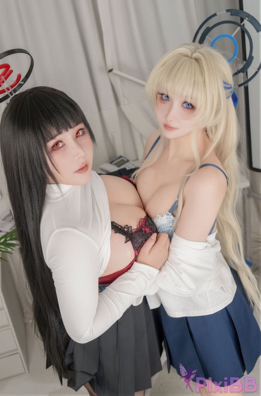Cosplayer KANEKO Ka meow rioko Liangliangzi Double azure file TC PixiBB.COM 053