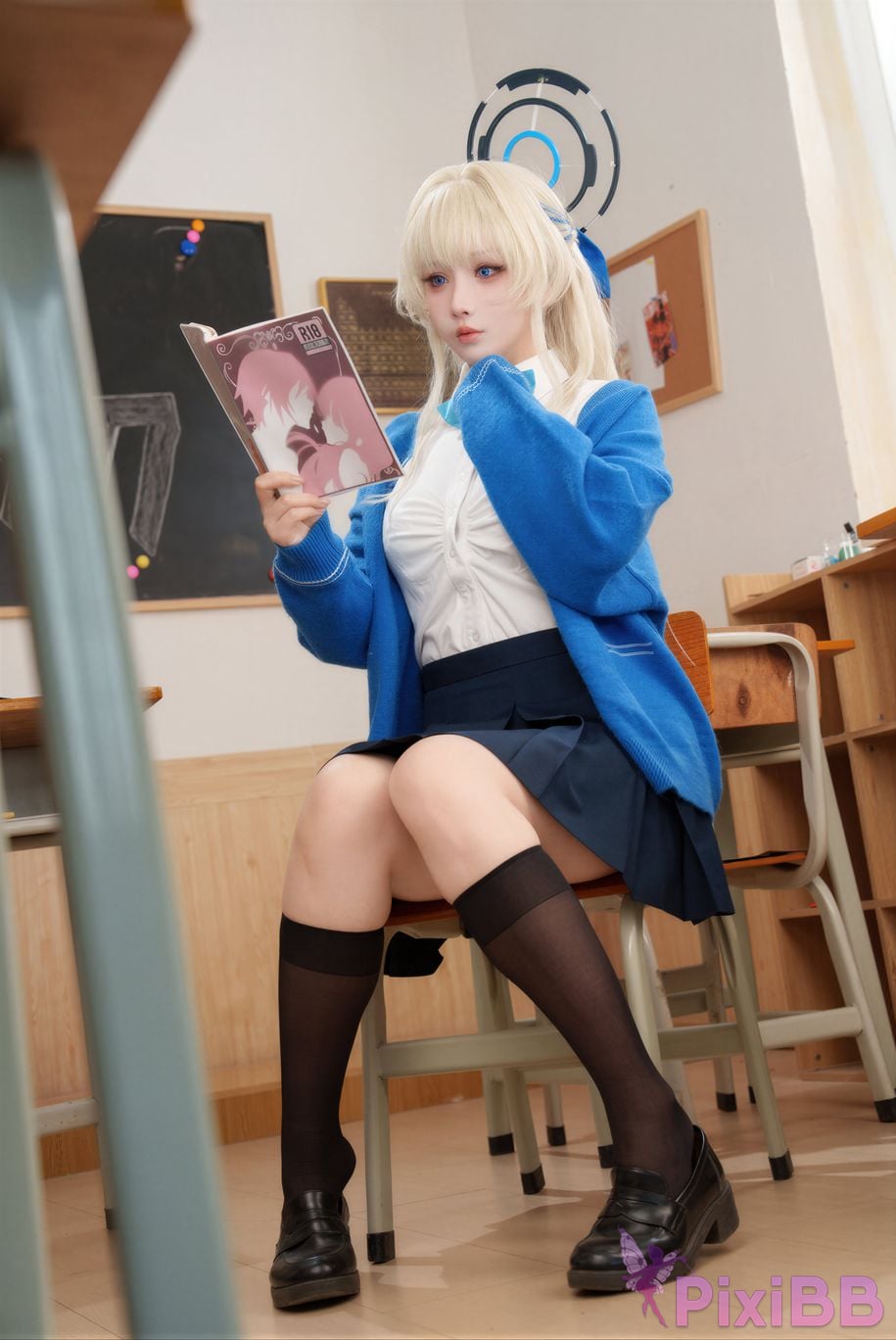 Cosplayer KANEKO Ka meow rioko Liangliangzi Double azure file TC PixiBB.COM 100