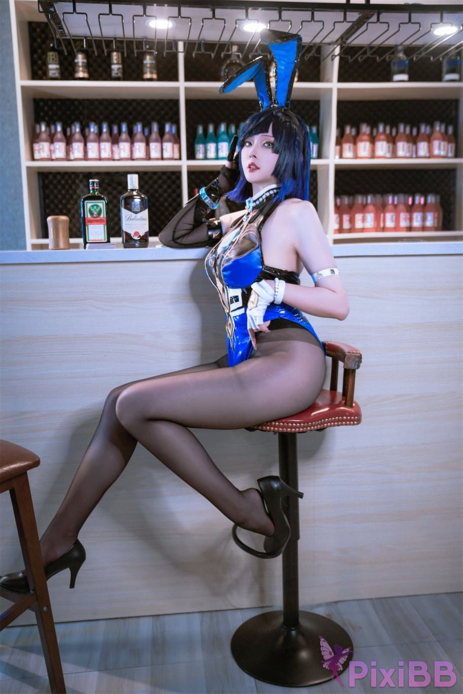 Cosplayer Natsuko Xia Xiazi Genshin Night Orchid Bunny Girl PixiBB.COM 008