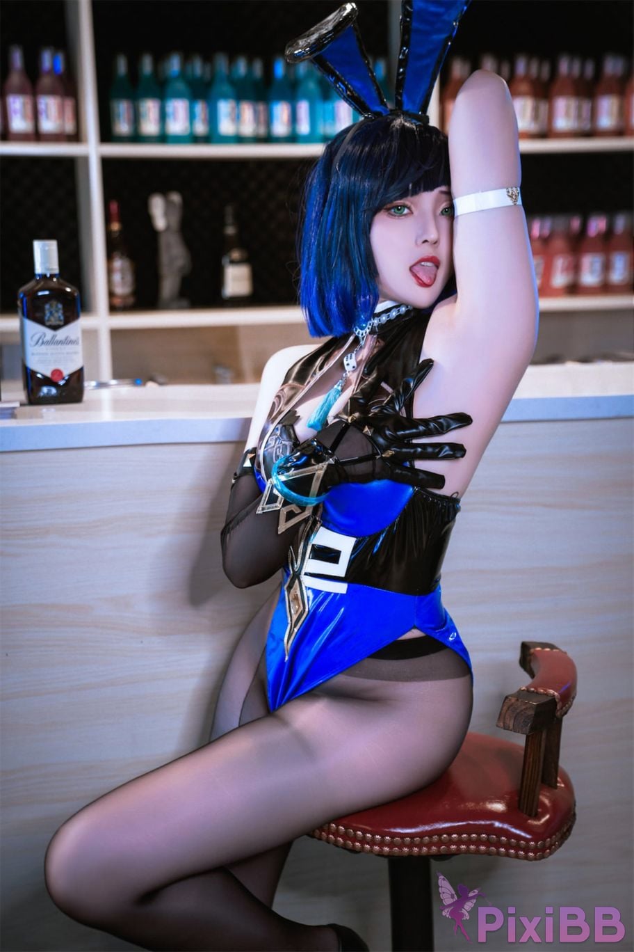 Cosplayer Natsuko Xia Xiazi Genshin Night Orchid Bunny Girl PixiBB.COM 025