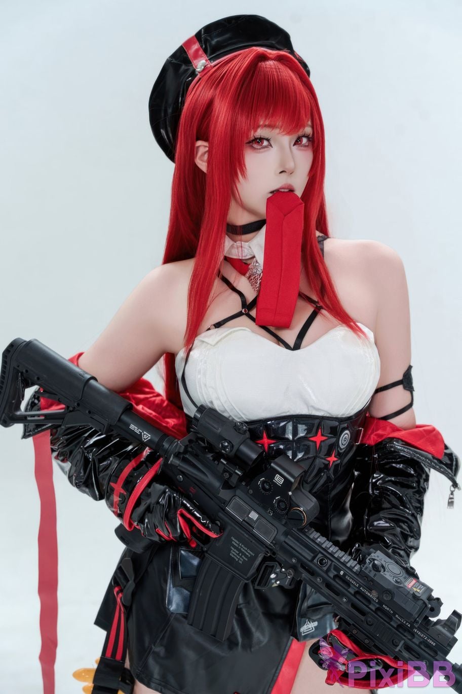 Cosplayer Natsuko Xia Xiazi Nikke goddess of victory Rabbi little Red Riding Hood PixiBB.COM 002