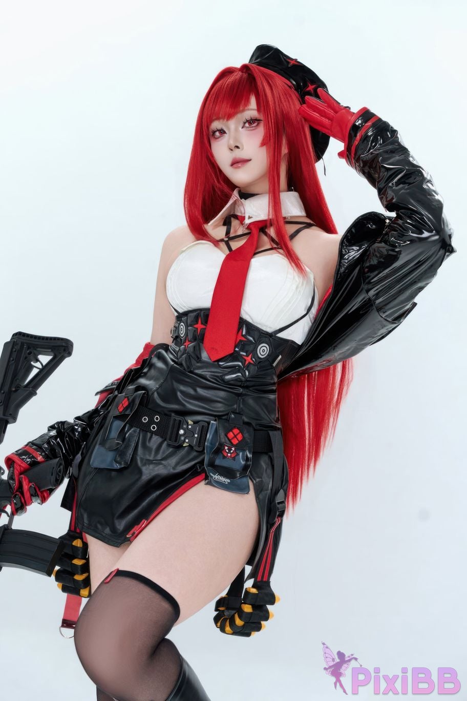 Cosplayer Natsuko Xia Xiazi Nikke goddess of victory Rabbi little Red Riding Hood PixiBB.COM 003