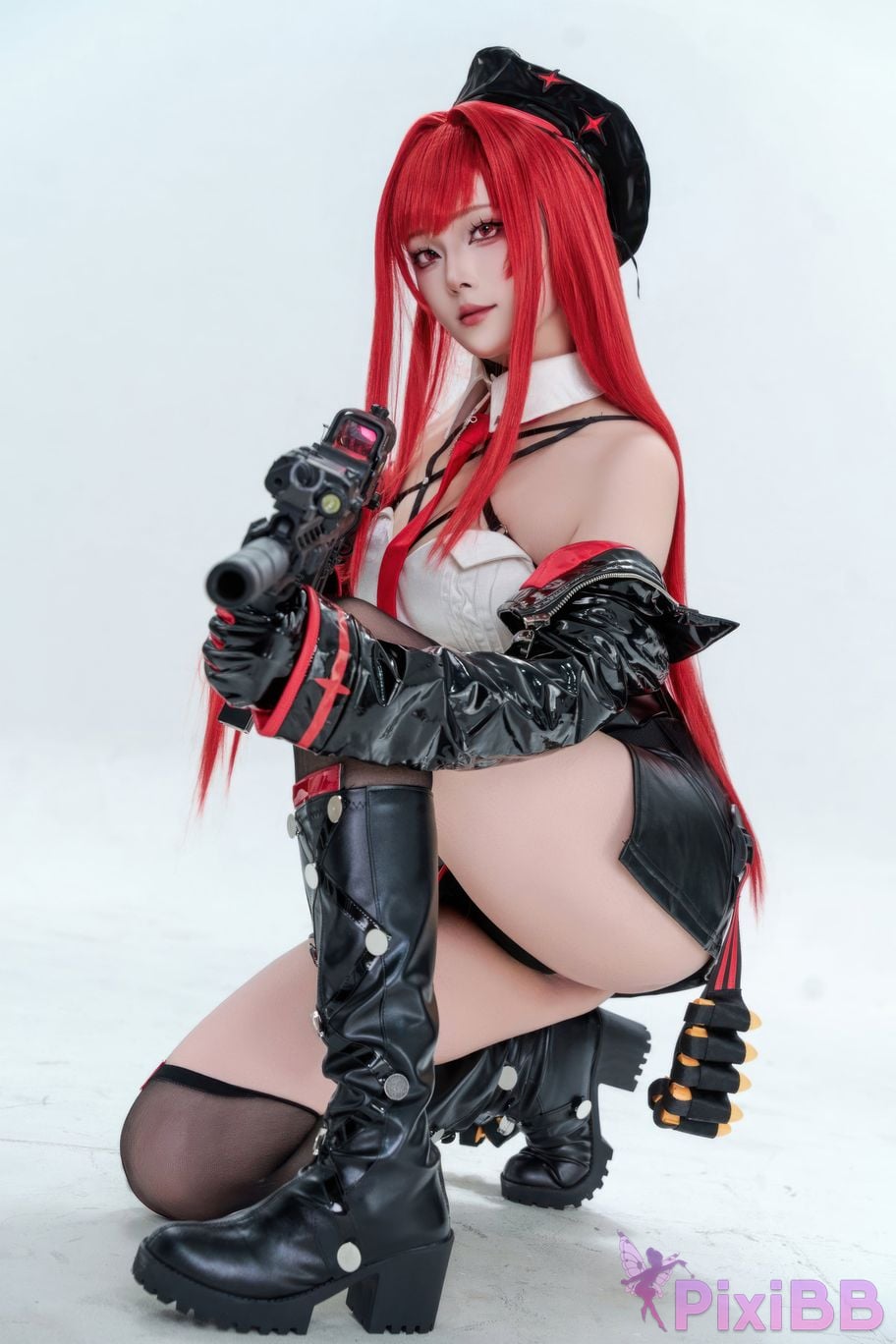 Cosplayer Natsuko Xia Xiazi Nikke goddess of victory Rabbi little Red Riding Hood PixiBB.COM 007
