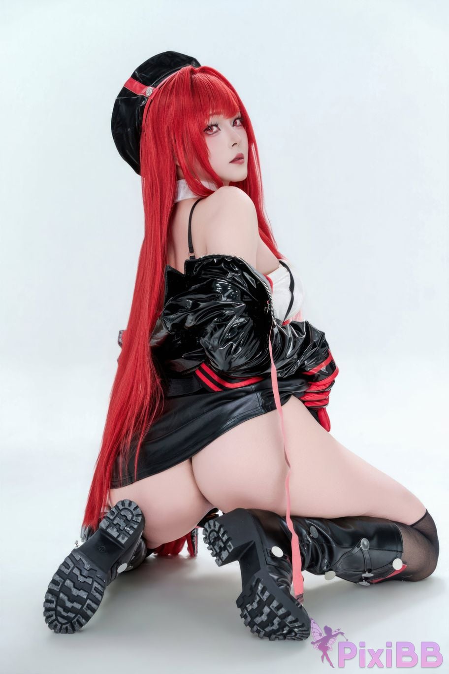 Cosplayer Natsuko Xia Xiazi Nikke goddess of victory Rabbi little Red Riding Hood PixiBB.COM 010