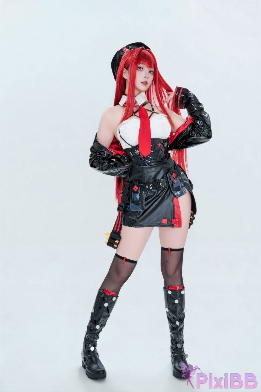 Cosplayer Natsuko Xia Xiazi Nikke goddess of victory Rabbi little Red Riding Hood PixiBB.COM 012