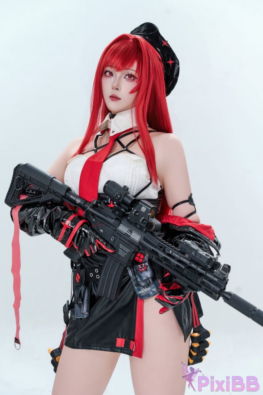 Cosplayer Natsuko Xia Xiazi Nikke goddess of victory Rabbi little Red Riding Hood PixiBB.COM 034