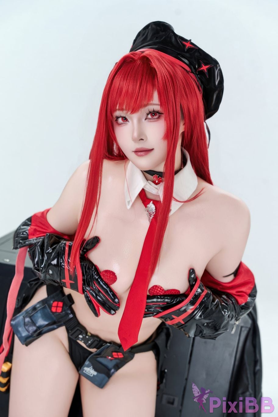 Cosplayer Natsuko Xia Xiazi Nikke goddess of victory Rabbi little Red Riding Hood PixiBB.COM 038