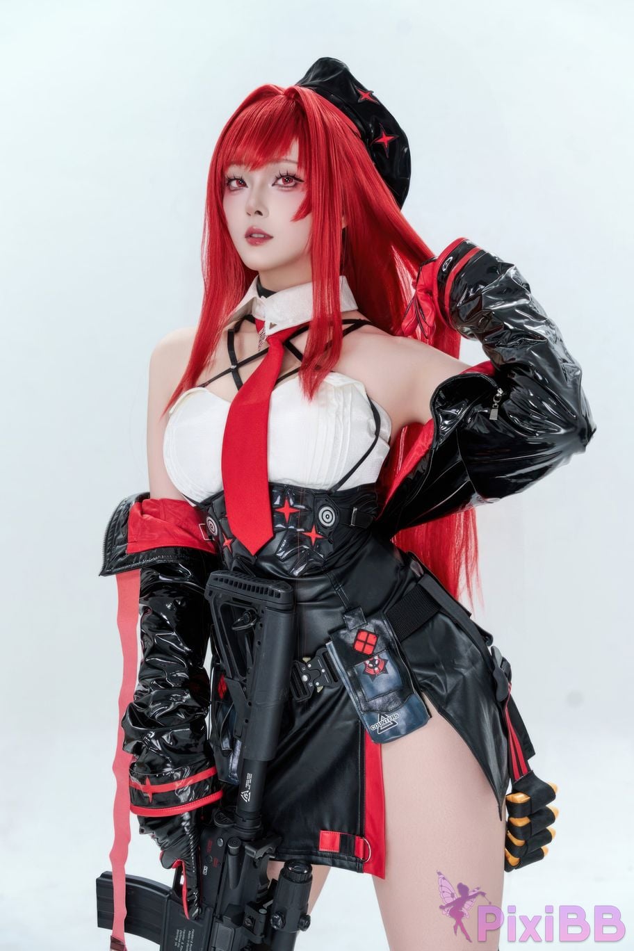 Cosplayer Natsuko Xia Xiazi Nikke goddess of victory Rabbi little Red Riding Hood PixiBB.COM 067