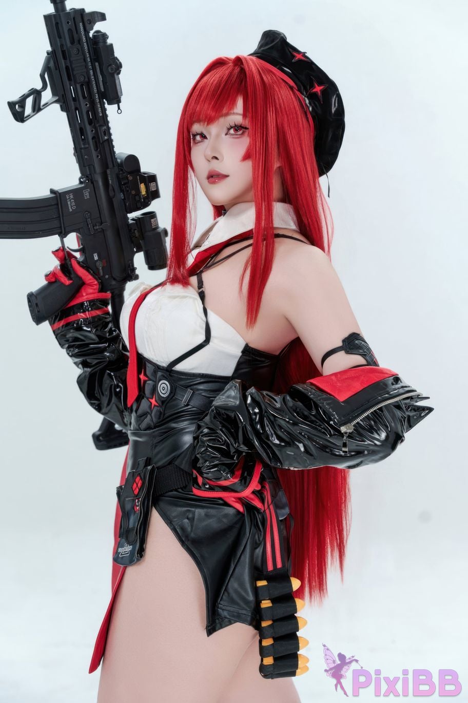 Cosplayer Natsuko Xia Xiazi Nikke goddess of victory Rabbi little Red Riding Hood PixiBB.COM 076