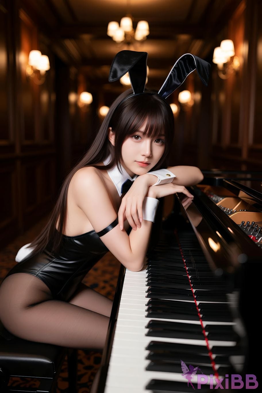 AIGirl Ming Zi black rabbit PixiBB.COM 037