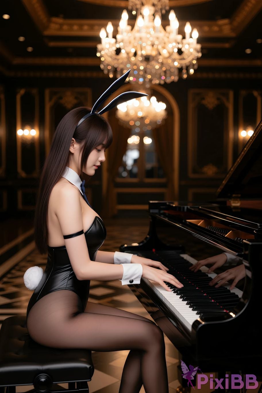 AIGirl Ming Zi black rabbit PixiBB.COM 038