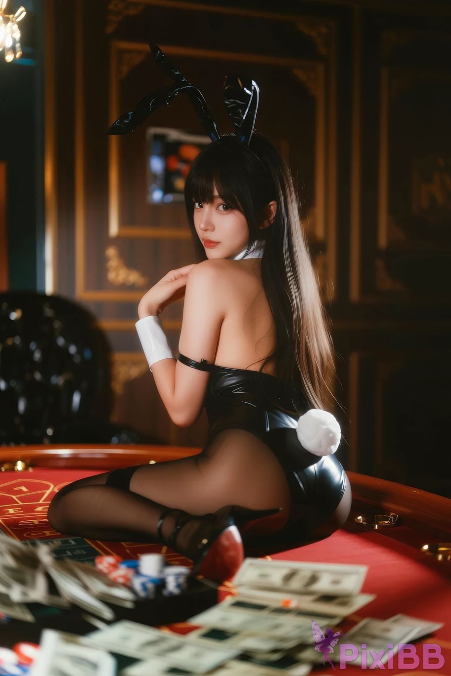 AIGirl Ming Zi black rabbit PixiBB.COM 051