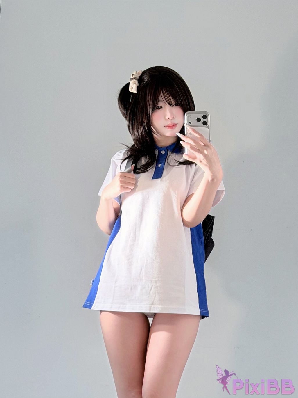 Cosplayer Real treasure Sweet girl in school uniform PixiBB.COM 016