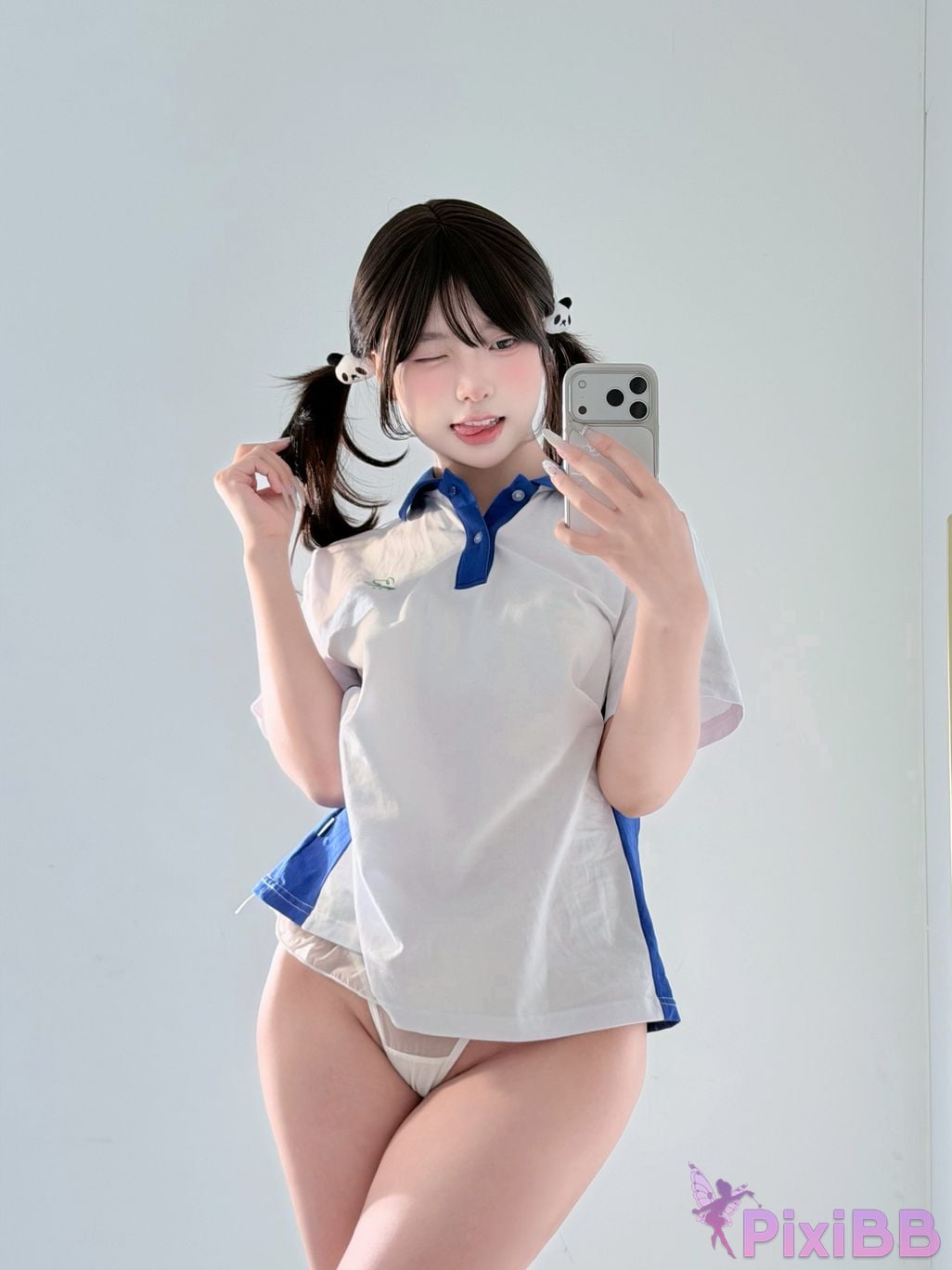 Cosplayer Real treasure Sweet girl in school uniform PixiBB.COM 042