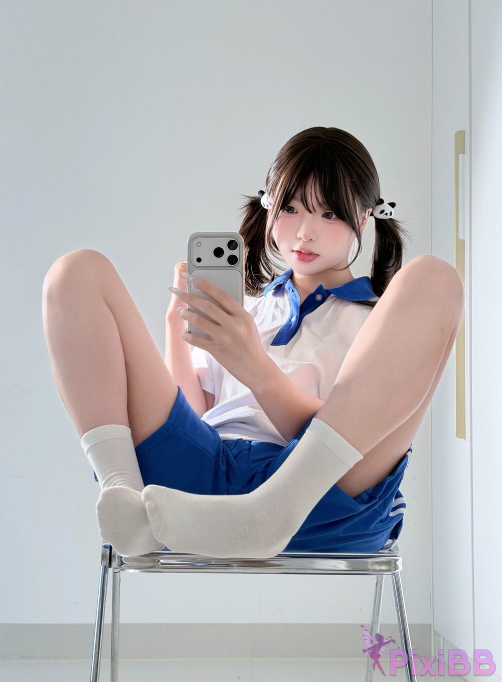 Cosplayer Real treasure Sweet girl in school uniform PixiBB.COM 050