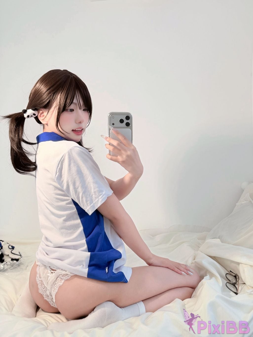Cosplayer Real treasure Sweet girl in school uniform PixiBB.COM 063