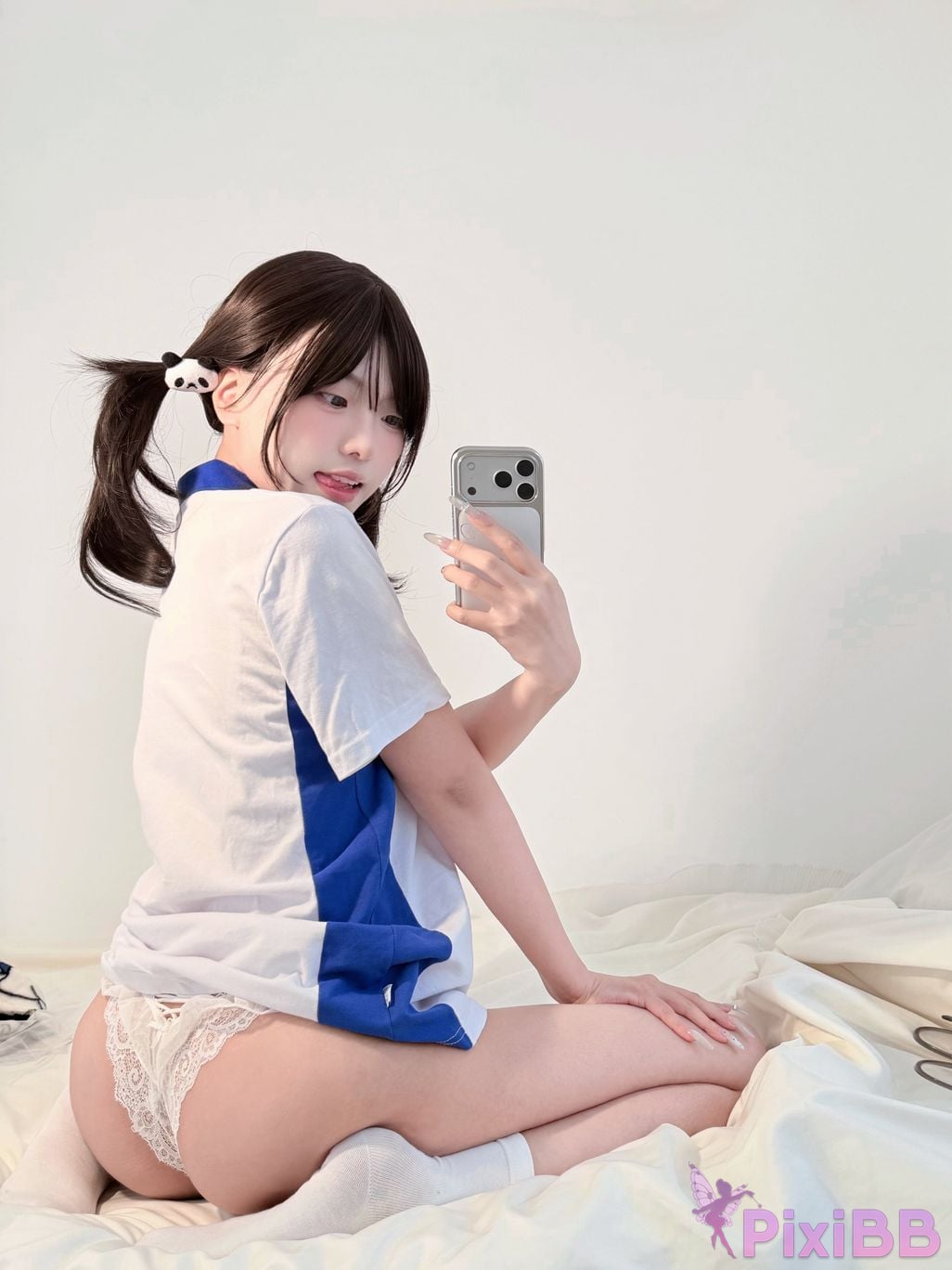 Cosplayer Real treasure Sweet girl in school uniform PixiBB.COM 064